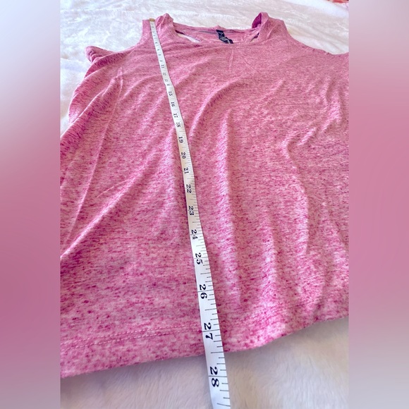 RBX Plus Double Layer with sheer racer back Workout shirt - Picture 8 of 9